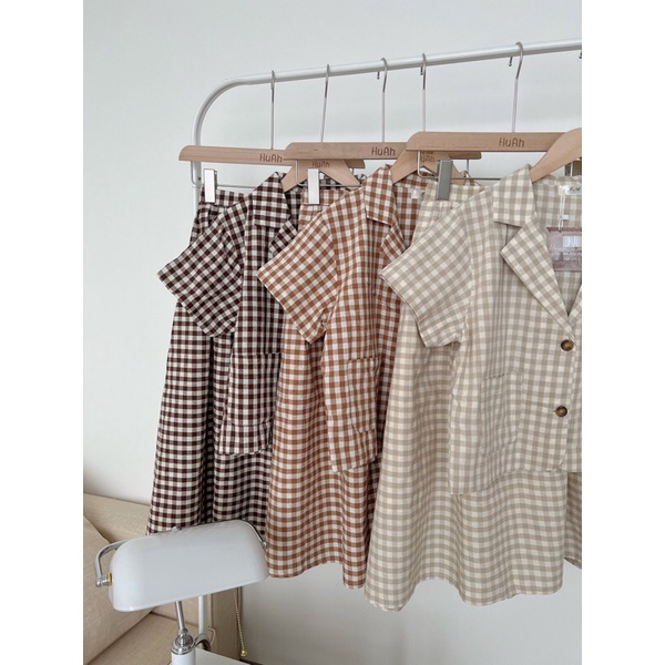 sơ mi kẻ vest 6124