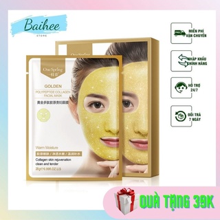 Mặt Nạ Polypeptide Collagen Vàng One Spring Làm Sáng, Dưỡng Ẩm Da, Cung Cấp Collagen Giúp Tăng Độ Đàn Hồi, Săn Chắc Và T