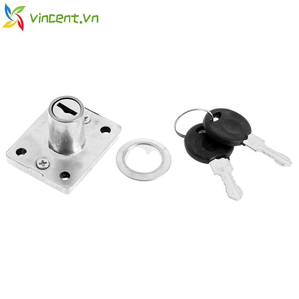 Ổ Khóa Tủ Kéo Bằng Thép Không Gỉ Kèm 2 Chìa Khóa