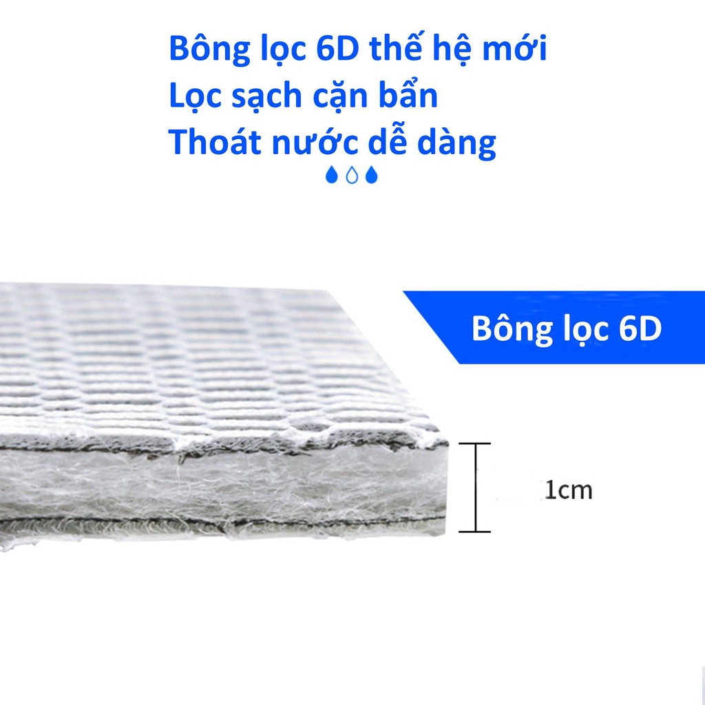 Bông Lọc 6D Thế Hệ Mới  Bông Lọc bể cá  Bông lọc hồ cá Bông lọc nước bể cá Bông lọc cặn bể cá bông lọc hồ cá koi