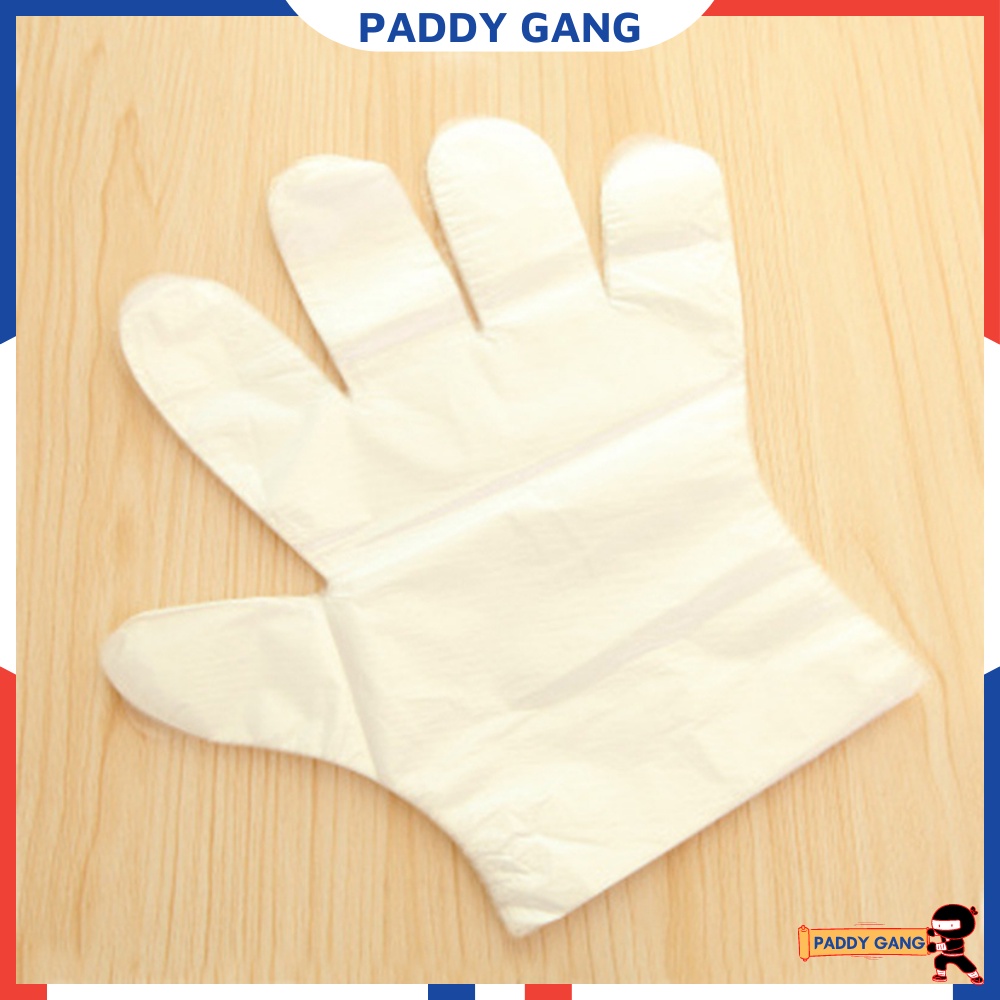 100 GăngTay Nilon Dùng 1 Lần, Găng Tay Tự Hủy Sinh Học PaddyGang