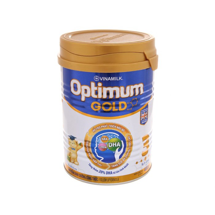 Sữa bột Optimum gold số 3 - Hộp thiếc 900g ( 1-2 tuổi) date luôn mới