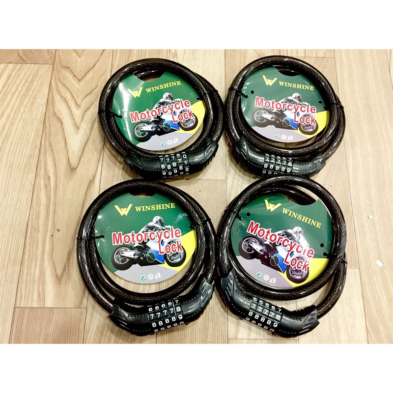 Dây khóa xe chống trộm hiệu Winshine (số tự chọn)