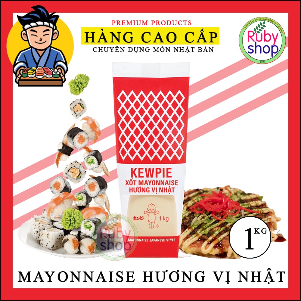 Mayonnaise KEWPIE  Hương Vị Nhật 1kg - Hàng Cao Cấp Chuẩn vị Nhật Bản