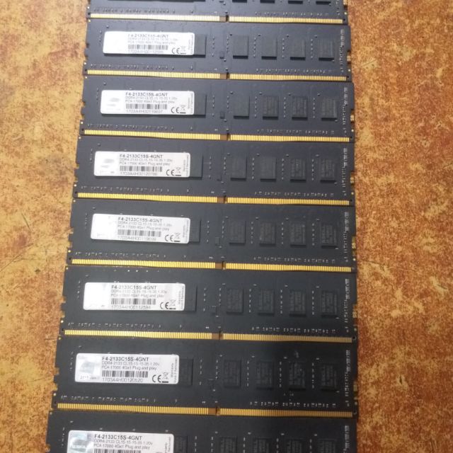 Ram pc G.skil d4 4g bus 2133 hàng hãng chân vàng ươm