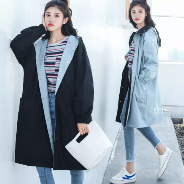 ÁO KHOÁC DÙ FORM  DÀI