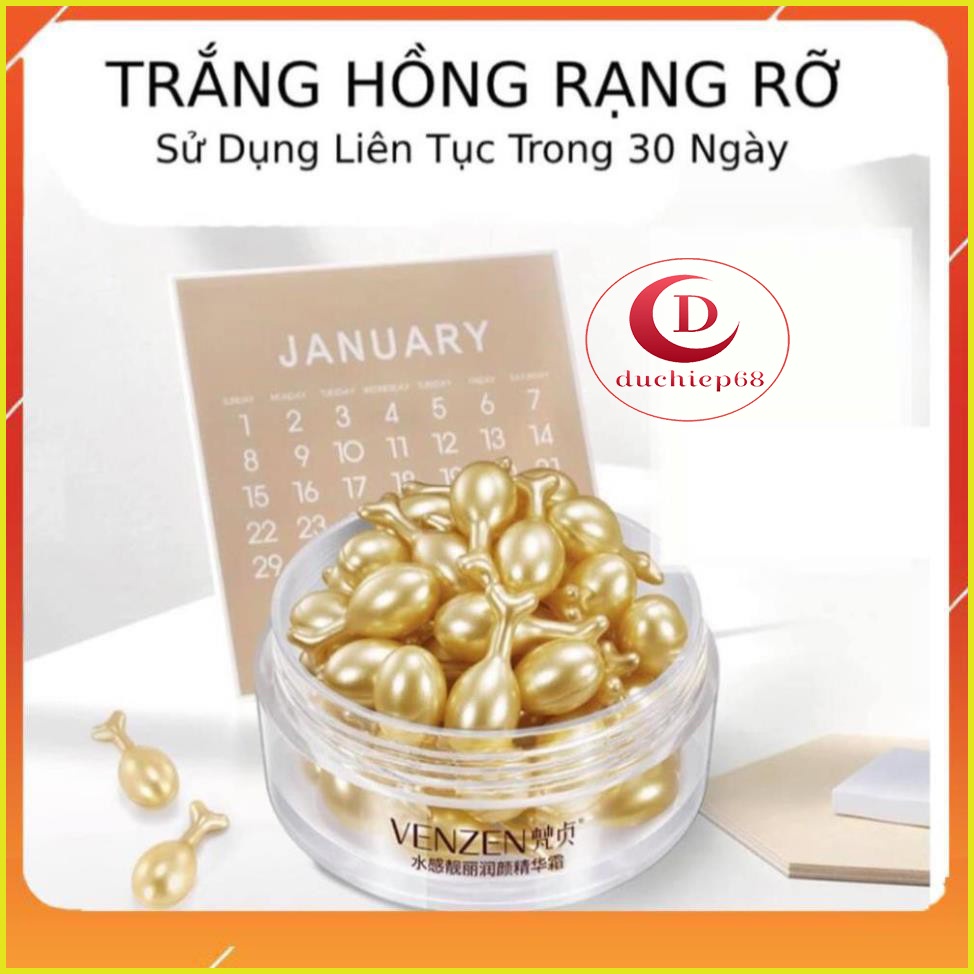 Hộp 30 viên Dưỡng Trắng Da Tinh Chất Ngọc Trai Venzen