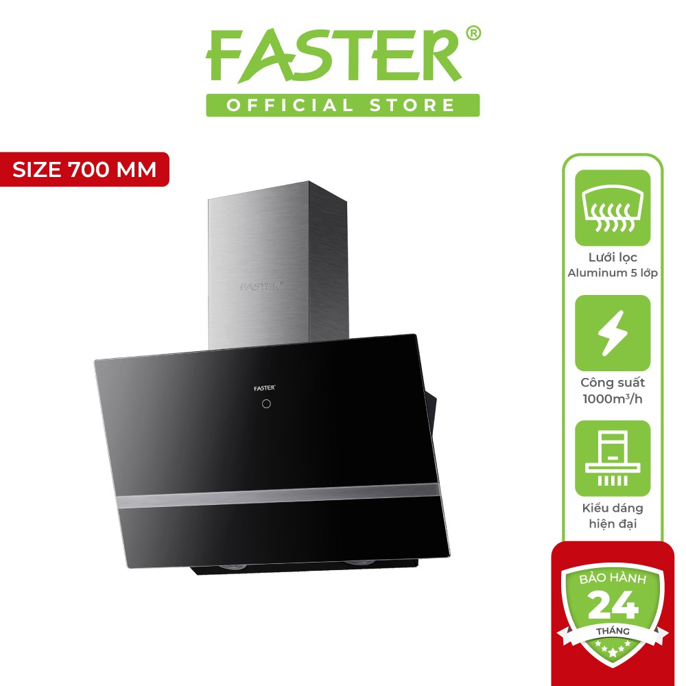 Máy hút mùi FASTER FS 3688SS size 70/90cm Bảo hành Chính hãng 24 tháng | BigBuy360 - bigbuy360.vn