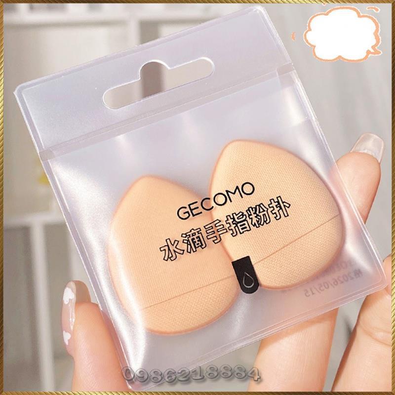 Set 2 mút tán mini cao cấp Gecomo tán kem nền cushion kem che khuyết G1030