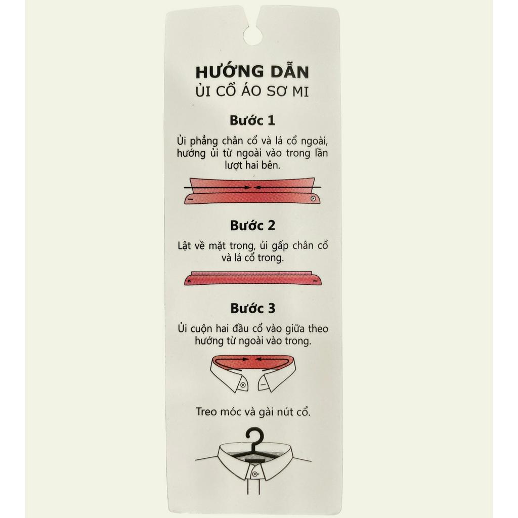 VIETTIEN - ÁO SƠ MI DÀI TAY 1N0934, 65% POLY, 35% COTTON, MÀU TRẮNG XANH