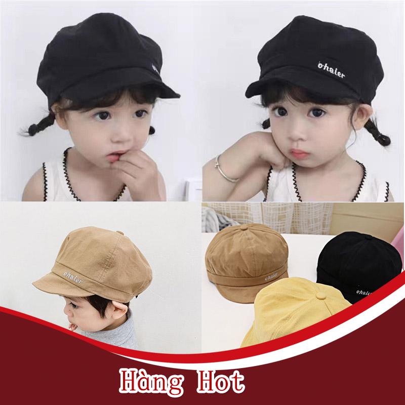 Mũ Nồi Lưỡi Trai Màu Trơn Đơn Giản Cho Bé Trai Và Bé Gái