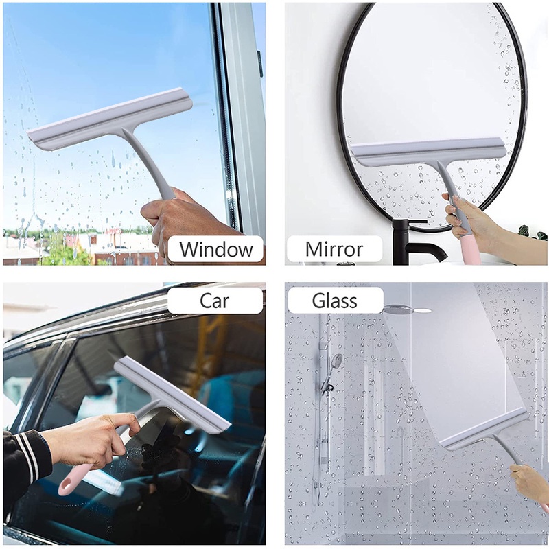 Dụng Cụ Cạo Cửa Kính Bằng Silicone Chống Trượt Đa Năng Tiện Lợi