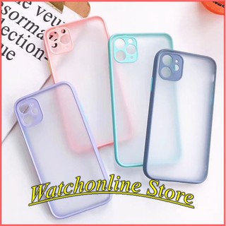 Ốp lưng cao su non IPhone 12 / iphone 12 pro / iphone 12 pro max trong nhám viền màu