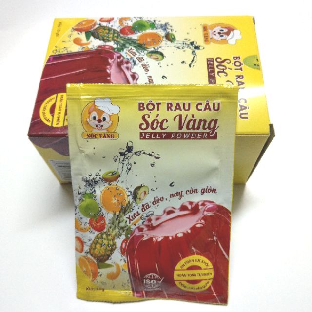 Bột rau câu SÓC VÀNG 12g (1 gói)