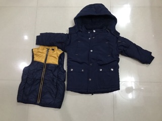 Áo lông cừu + gile set 2 cho bé trai
