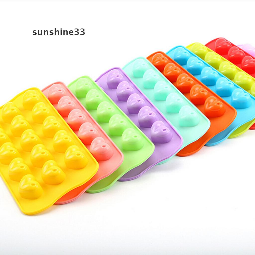 Khuôn Silicone Tạo Hình Trái Tim Làm Bánh Kẹo Tiện Dụng
