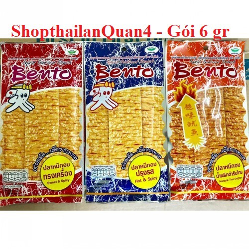 Mực Bento gói 5-6g Thái Lan HSD 9/2023 TRỞ ĐI