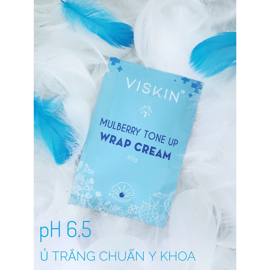 (tặng kèm 1 gói) Com bo 2 sản phẩm Kem ủ trắng da chiết xuất dâu tằm chuẩn y khoa Viskin(40ml)
