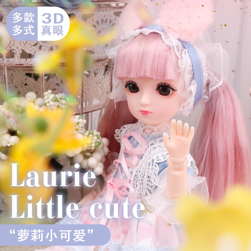 Búp Bê Công Chúa Barbie 3D 23 Khớp Cử Động 1/6 Dành Cho Trẻ Nhỏ