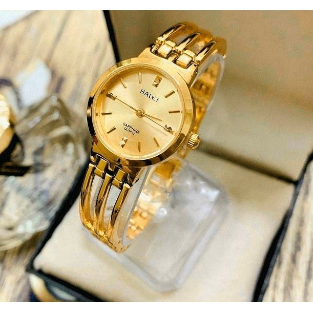 Đồng hồ đeo tay nữ, đồng hồ nữ dây lắc HALEI mặt tròn nhỏ xinh, thời trang trẻ trung, siêu hot, giá rẻ