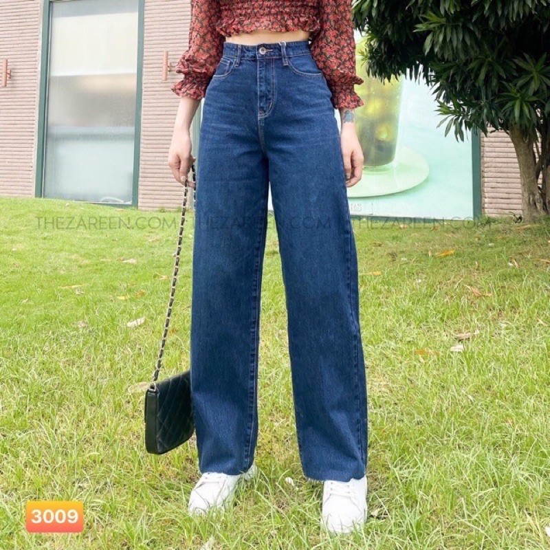 QUẦN JEAN ỐNG RỘNG XANH ĐẬM🎯mã 3009 | BigBuy360 - bigbuy360.vn
