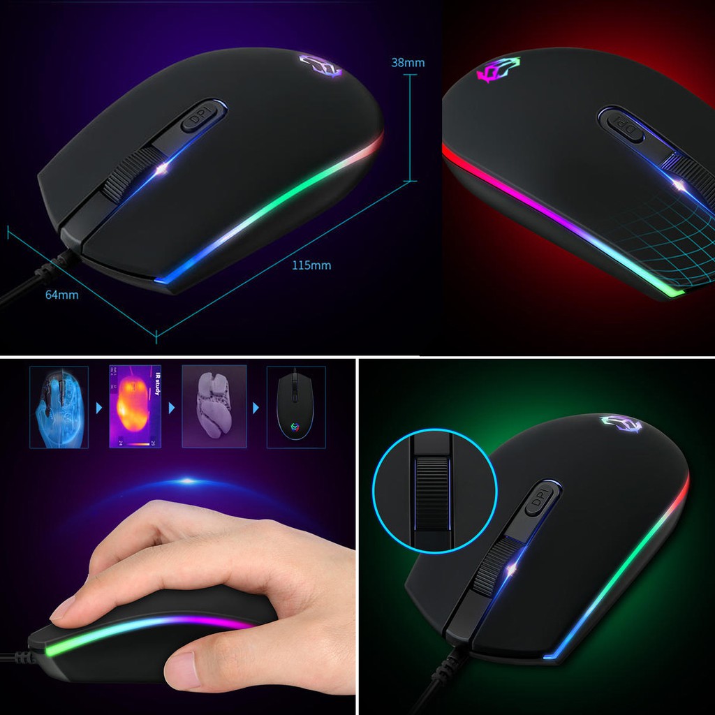 Chuột Gaming RGB Bonks M1 Đẳng cấp Game Thủ, Rẻ-Bền-Đẹp I Gaming Mouse RGB Bonks M1