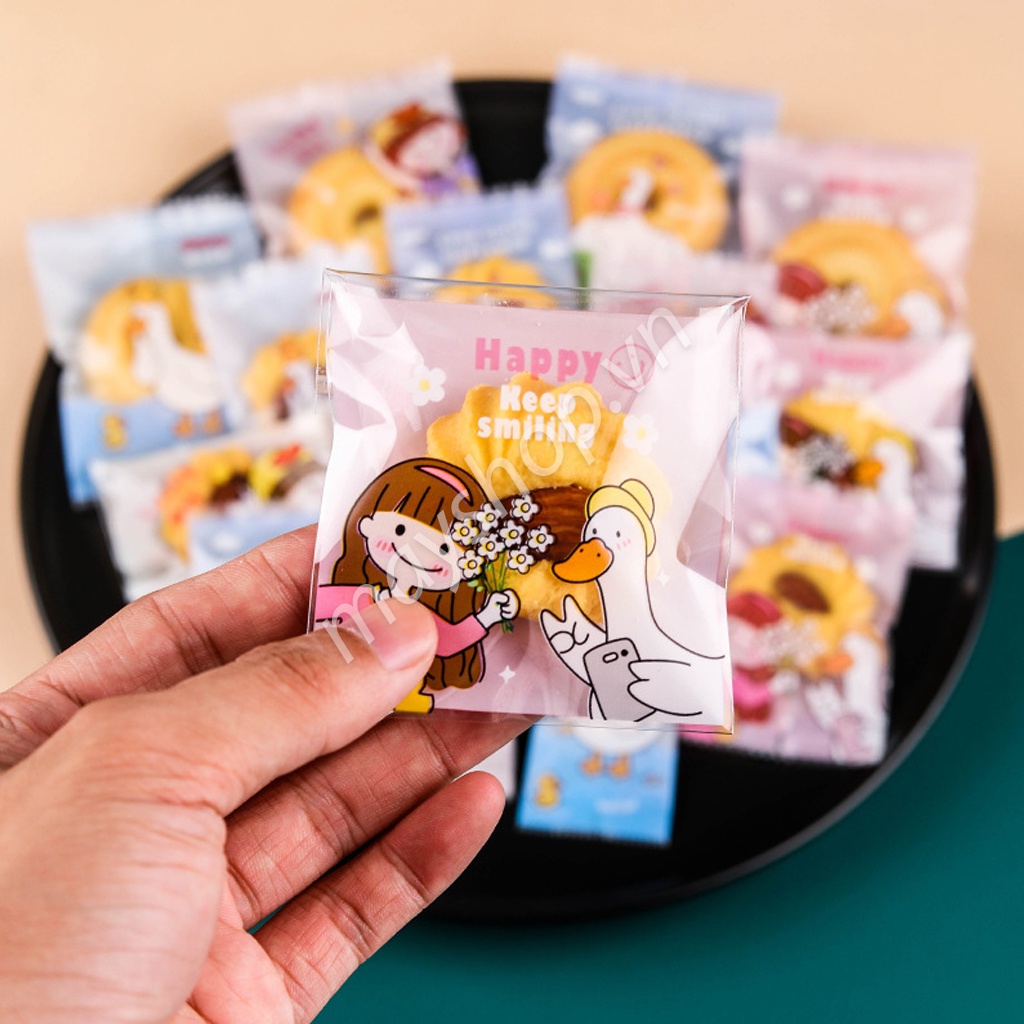 100 Túi dán mép Vịt dễ thương/ TM9