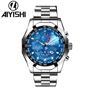 Đồng Hồ Đeo Tay AIYISHI 1655 Có Dây Thép Không Gỉ Thanh Lịch Sang Trọng Cho Nam