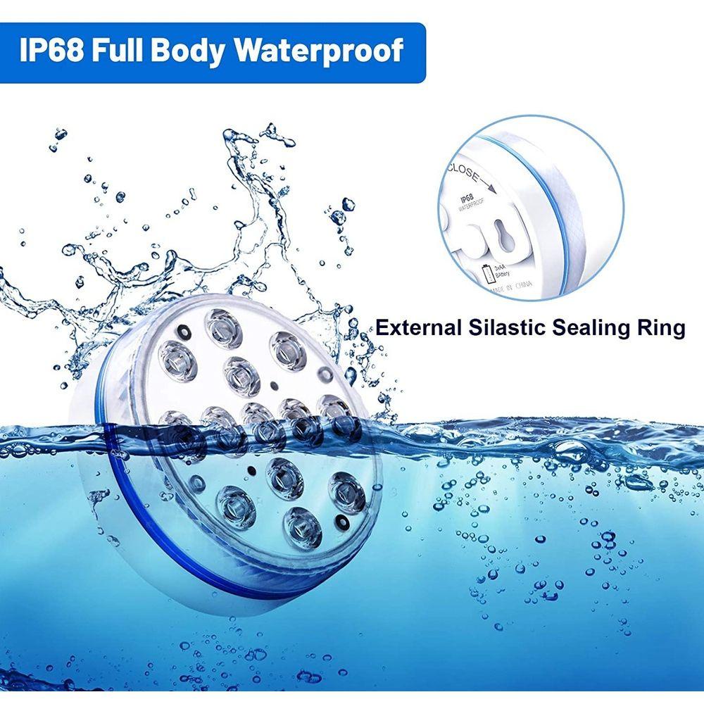 YIYU Đèn LED 16 Màu RGB Chiếu Sáng Dưới Nước Trang Trí Bể bơi / Tiệc Tùng