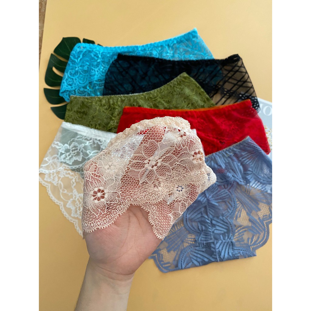 Quần Lót Nữ Ren Lưới Sexy 🌺 FREESHIP 🌺 Quần Sịp Nữ Thiết Kế Họa Tiết Ren Xuyên Thấu Siêu Gợi Cảm Quyến Rũ A002 | BigBuy360 - bigbuy360.vn