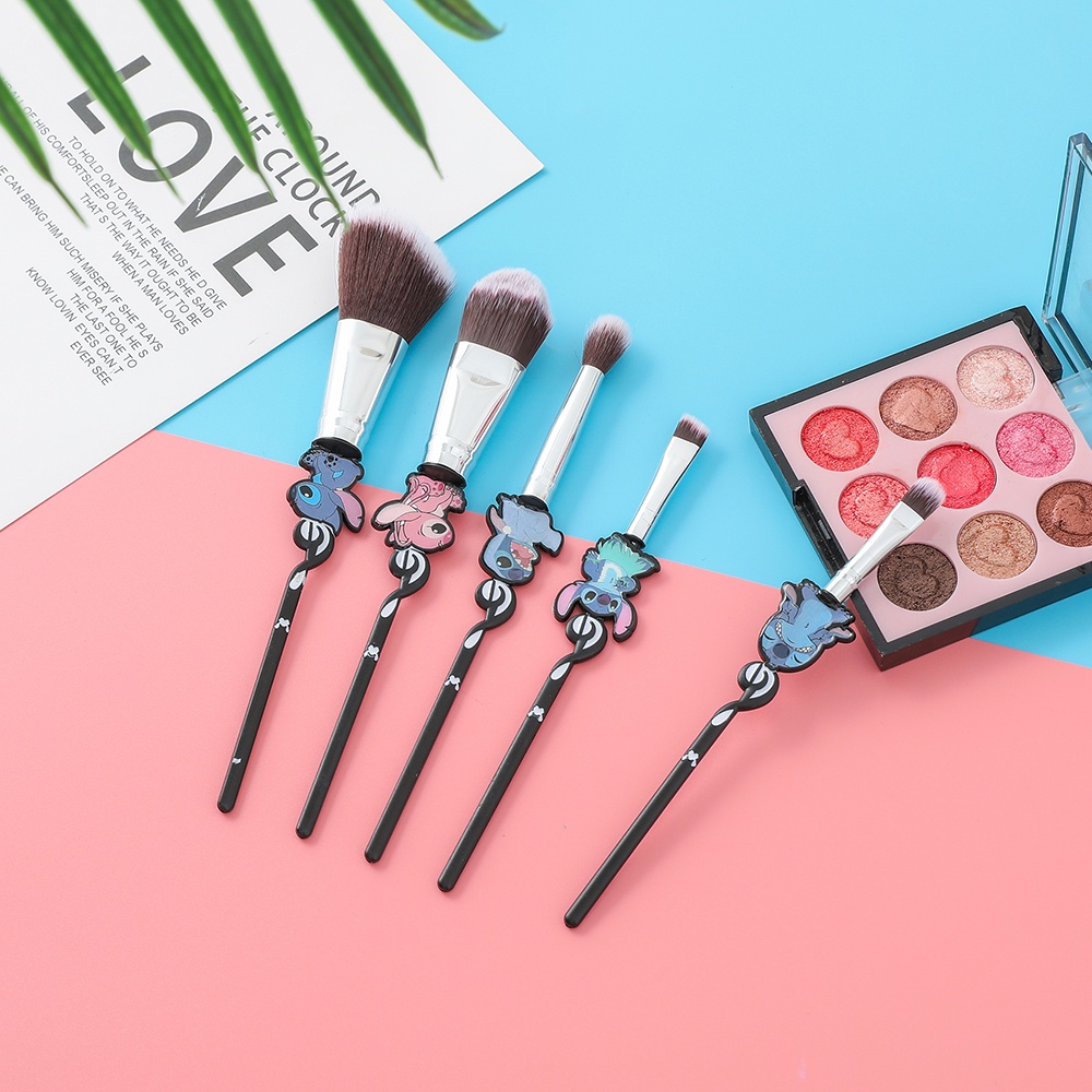 Bộ cọ trang điểm thiết kế hình hoạt hình dễ thương