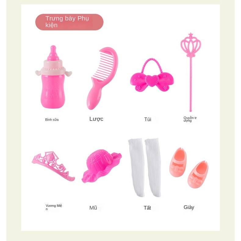 Búp Bê Barbie Mặc Đầm Cưới Ttd261 30cm Có Nhạc Xinh Xắn