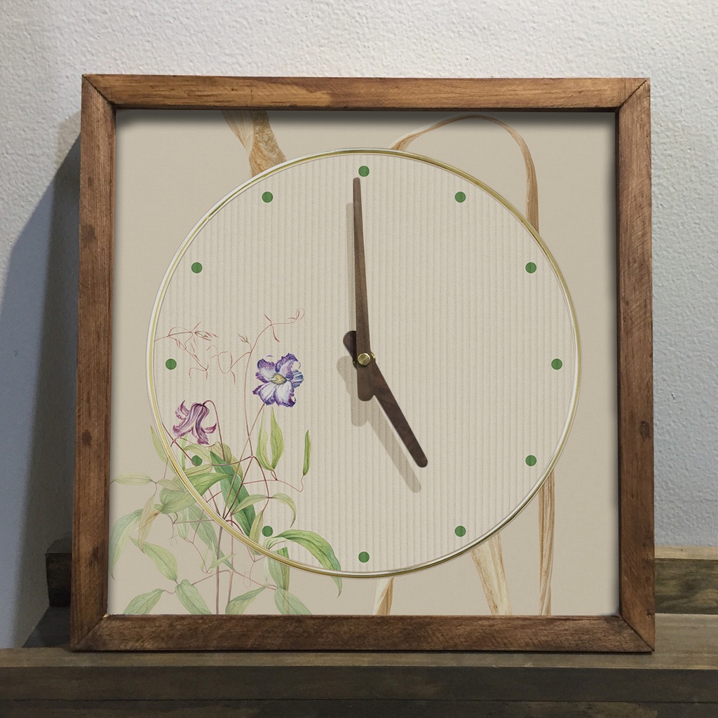 Đồng hồ treo tường gỗ |Tranh đồng hồ trang trí tường | Artclock Soyn C133