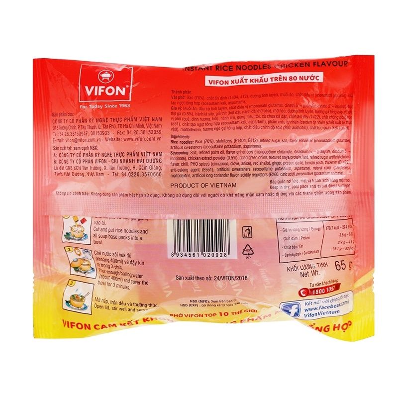Phở bò Vifon gói 65g | BigBuy360 - bigbuy360.vn