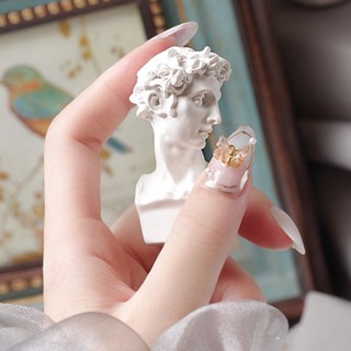 Tượng điêu khắc David Head thạch cao - Đạo cụ chụp ảnh móng