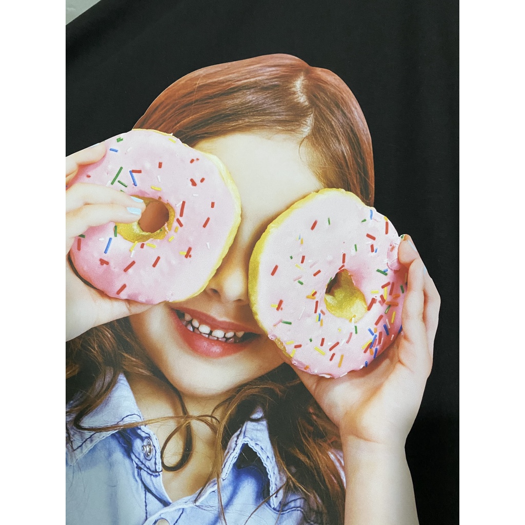 Áo thun ADLV Bé Gái Donut Chuẩn Best Cao Cấp Cotton - Acme De Lavie Baby Face Donut Girl