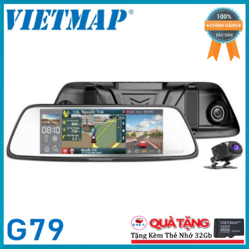 Camera Hành Trình Vietmap G79 Tặng Kèm Thẻ Nhớ 32GB