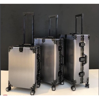 Vali NHÔM_NGUYÊN_KHỐI size 24 (6 màu)(tặng bọc vali trong suốt)