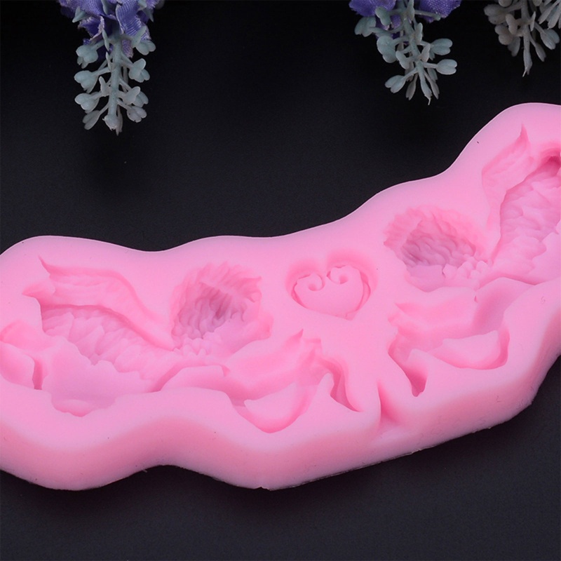 Aoto Khuôn Silicone Làm Bánh Hình Thiên Thần Cupid Phong Cách Châu Âu DIY