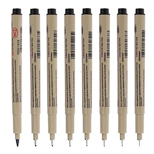 Bộ 8 bút vẽ đồ họa micron thiết kế tiện lợi chất lượng cao