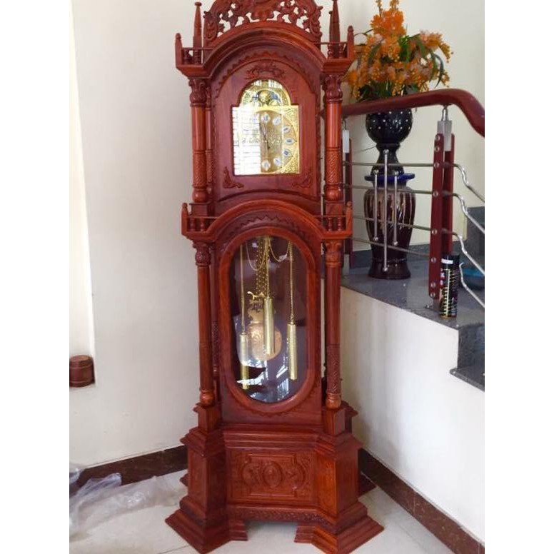 Đồng Hồ Đứng Gỗ Hương Đá Quả Lắc Có Chuông | Shopee Việt Nam