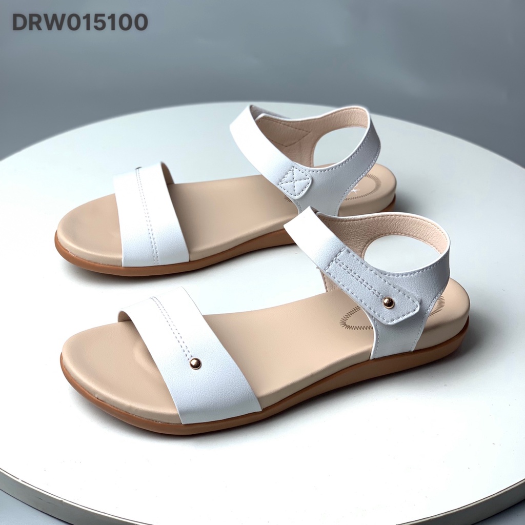 Sandal nữ ❤️FREESHIP❤️ Dép quai hậu học sinh trẻ trung đế bằng quai dán tiện lợi DRW015100