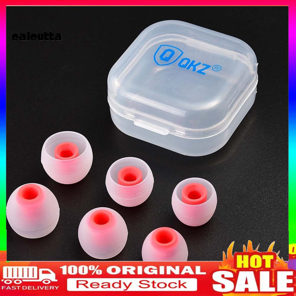 【Ready stock】QKZ 3 Pairs Replacement Silicone Eartips Earbuds for In-ear Earphone Headphone