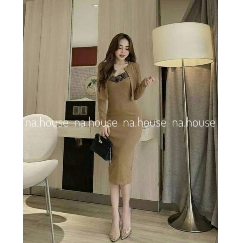 SET ĐẦM BODY KÈM KHOÁC NAHOUSE SET VÁY XINH FORM ĐẸP ĐI CHƠI ĐI TIỆC THIẾT KẾ SANG TRỌNG