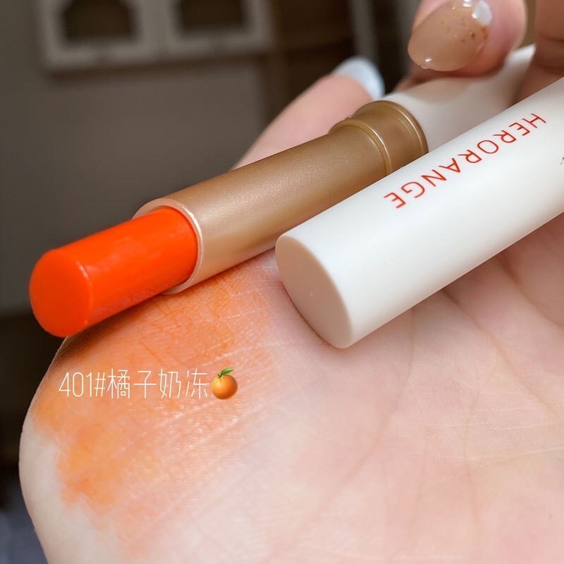 Son Dưỡng HERORANGE Vị Cam THERMOCHROMIC LIPSTICK Đổi Màu Theo Nhiệt Độ