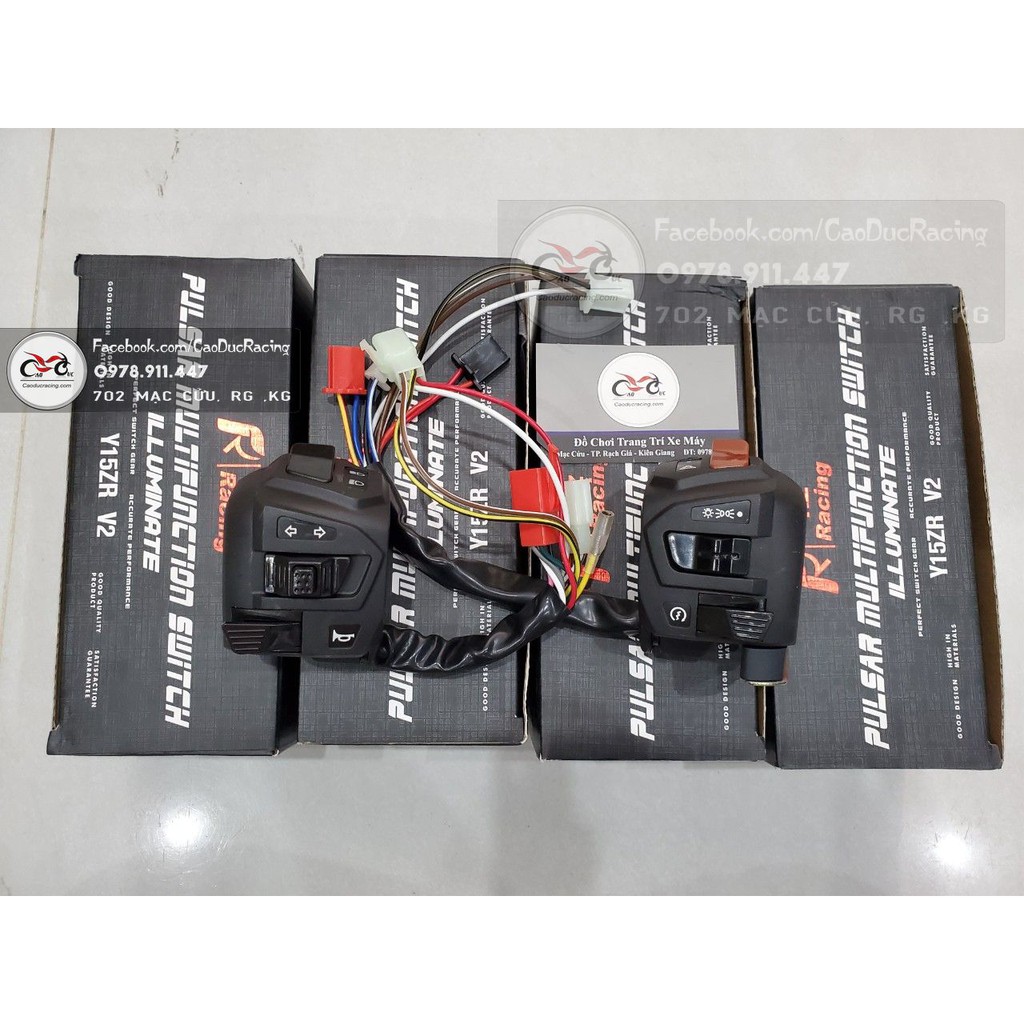 BỘ Cùm công tắc FRizoma (LOẠI KO CÓ ĐÈN) thái lan lắp mọi loại xe CÓ CÔNG TẮC PASSING
