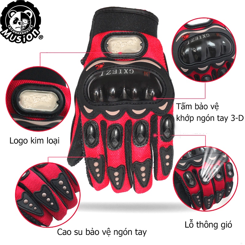 Găng Tay Lái Xe Mô Tô Chuyên Dụng