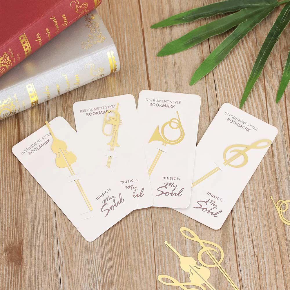 Thẻ Đánh Dấu Trang Sách Hình Nhạc Cụ DARON|Kẹp Giấy Kim Loại Tiện Dụng Dành Cho Văn Phòng