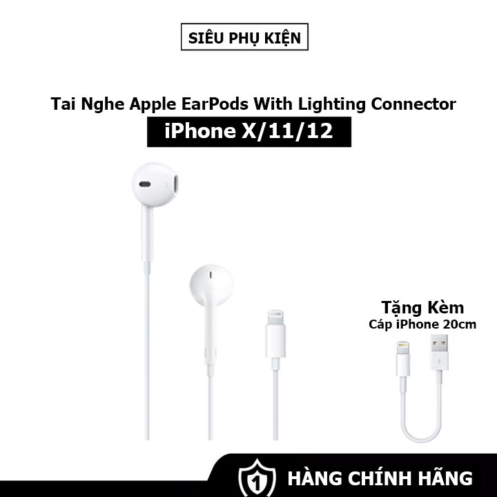 Tai Nghe IPhone 7/8/X Chính Hãng - Hàng Bóc Máy