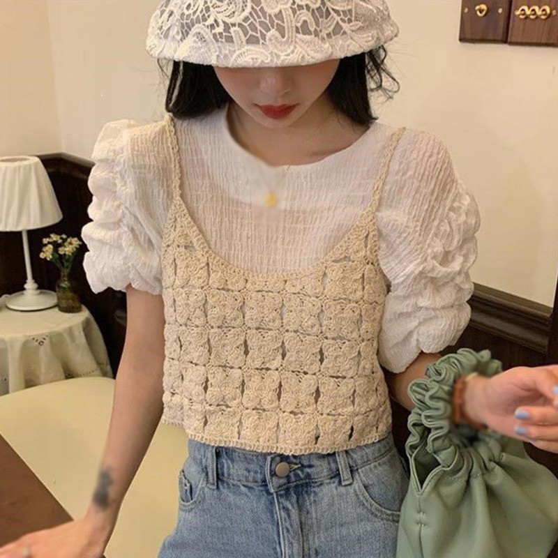 Áo Nữ Không Tay Kiểu Dáng Retro Thời Trang Cá Tính | BigBuy360 - bigbuy360.vn